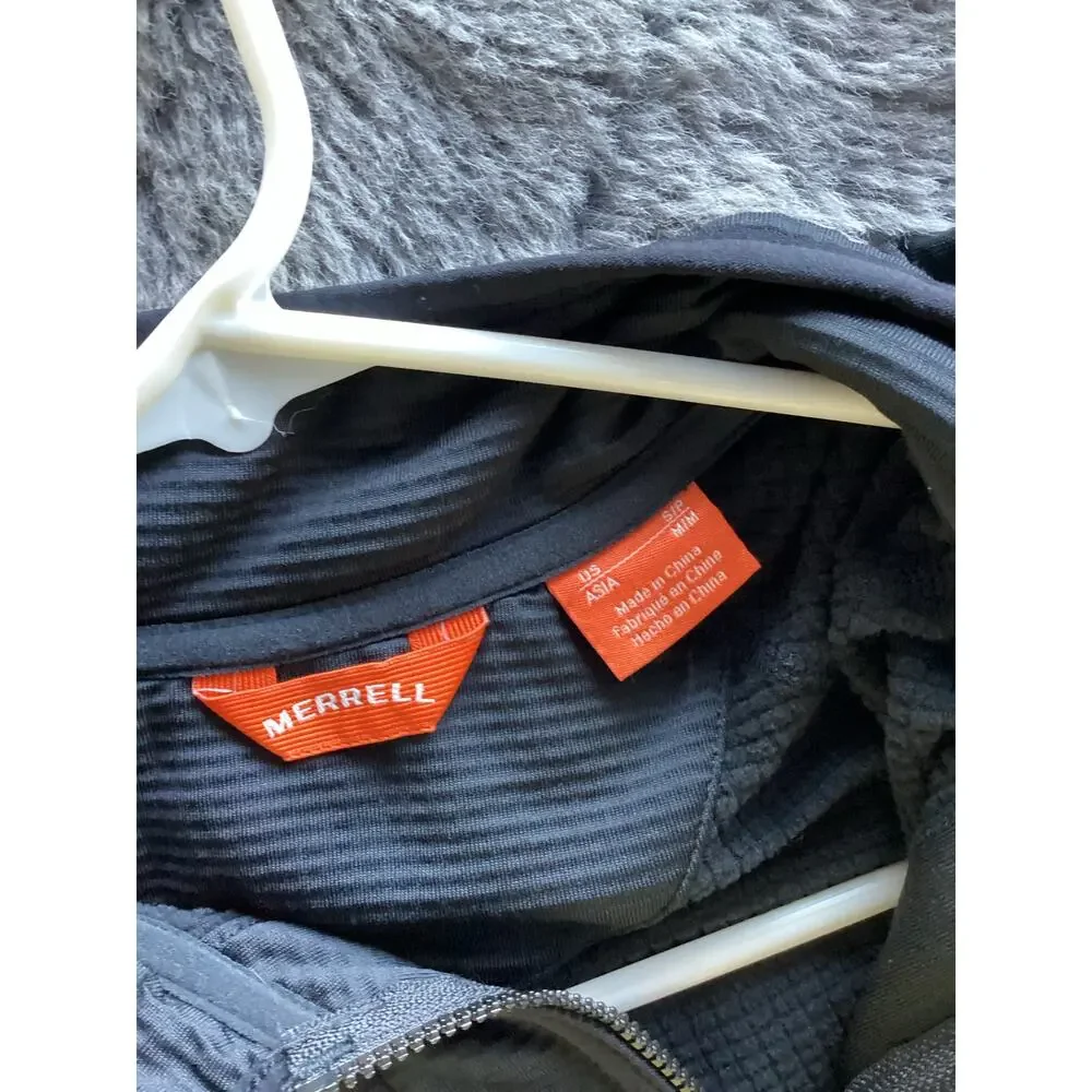 Merrell Women's Long‎ Sleeve Fleece Lined Full Zip Jacket Black Size Small